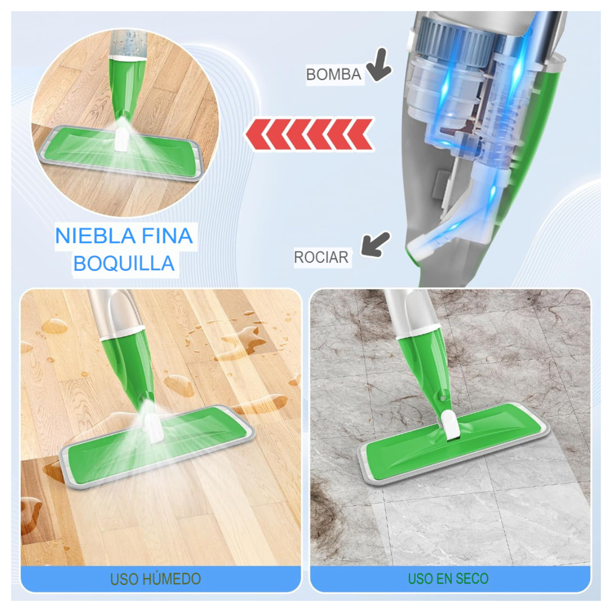 Fregadora Giratoria con Pulverizador Pro
