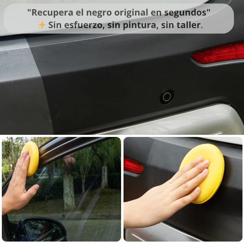 🏁 ¡Recupera el Brillo y Color Original de tu Auto! Restaurador de Plásticos Negros - 120ml